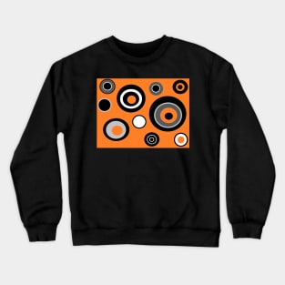 Experimental Geometric Circle Print Pattern (Orange version) Crewneck Sweatshirt